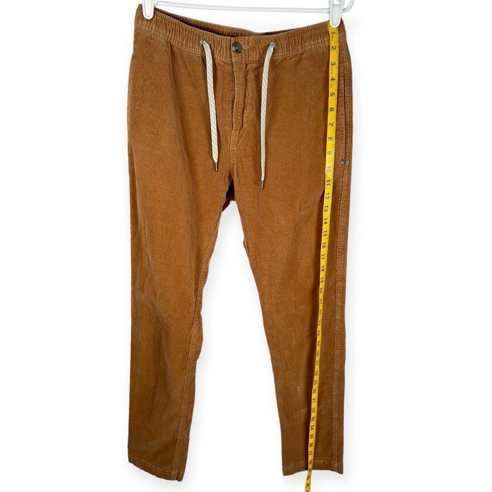 Vuori Optimist Brown Stretch Corduroy Drawcord Pant Mens Size Small - Picture 6 of 8